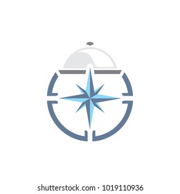 Food Compass Logo Icon Design