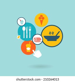 food composition of the icons