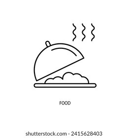 food concept line icon. Simple element illustration. food concept outline symbol design.