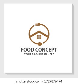 Design-Template-Vektor für das Lebensmittelkonzept, Inspiration für das Logo des Restaurants