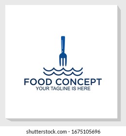 food concept logo template design vector, restaurant logo vector
