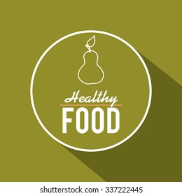 Food concept with menu icons design, vector illustration 10 eps graphic