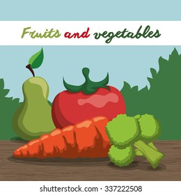 Food concept with menu icons design, vector illustration 10 eps graphic