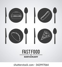 Food concept and menu icons design, vector illustration 10 eps graphic.