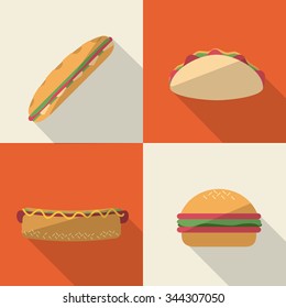 Food concept and menu icons design, vector illustration 10 eps graphic.
