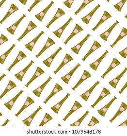Food concept. Mustard bottle pattern isolated on white background