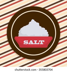 food concept with salt design, vector illustration 10 eps graphic.