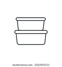 Food Container box icon vector design templates