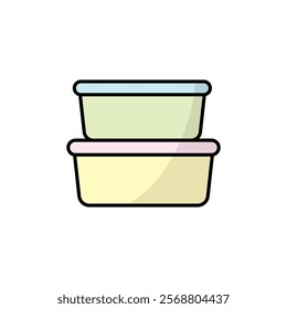 Food Container box icon vector design templates