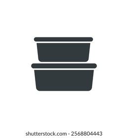 Food Container box icon vector design templates