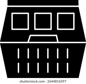 Food Container Glyph Vector Icon Design