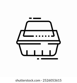 food container icon sign vector