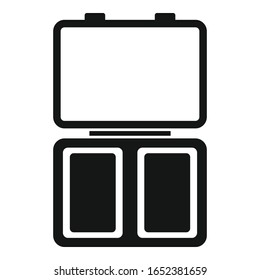 Food container icon. Simple illustration of food container vector icon for web design isolated on white background