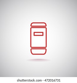  Food container icon Vector.