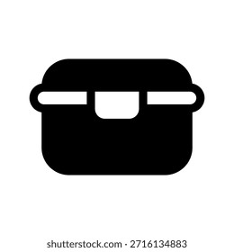 Icono de contenedor de alimentos Ilustración de diseño de símbolo de Vector