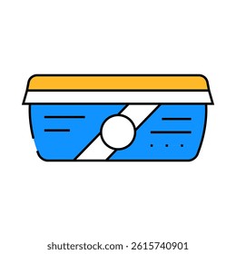 food container line icon vector. food container sign. isolated symbol illustration