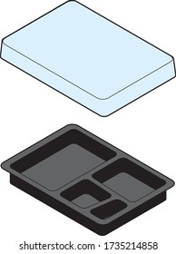 Food container for lunch box