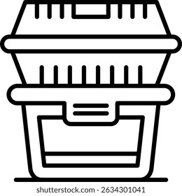 Food Container New Creative Icon Design Vector
