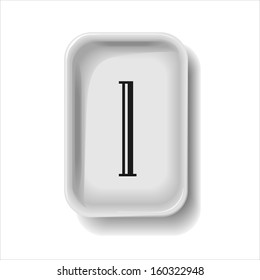 food container plastic foam icon,number alphabet collection - 1