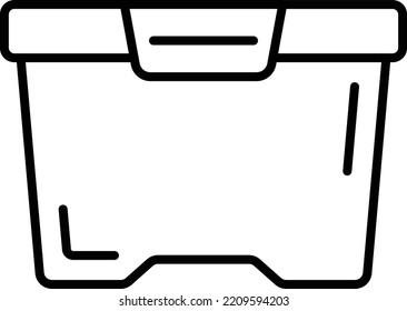 Food Container Vector Icon. Can Be Used For Printing, Mobile And Web Applications.