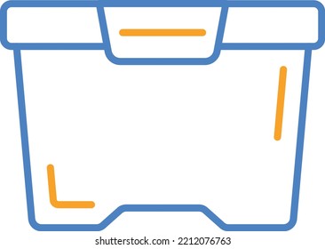 Food Container Vector Icon. Can Be Used For Printing, Mobile And Web Applications.