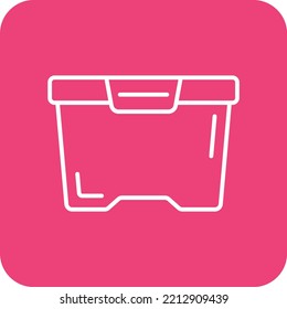 Food Container Vector Icon. Can Be Used For Printing, Mobile And Web Applications.