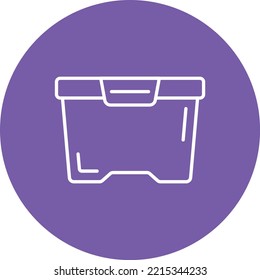 Food Container Vector Icon. Can Be Used For Printing, Mobile And Web Applications.