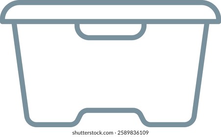 Food Container vector icon. Can be used for printing, mobile and web applications.