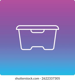 Food Container vector icon. Can be used for printing, mobile and web applications.