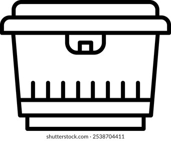 Food Container Vector Icon Design Symbol