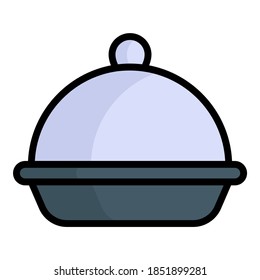 food container vector outline colored icon. Modern colored outline symbols. Collection of traditional elements.