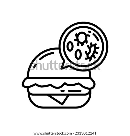 Food Contamination icon in vector. Illustration Stock photo © 