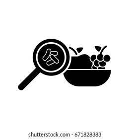 Food Contamination. Microorganisms In Food.Icon.