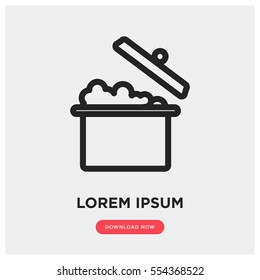 Food cook vector icon