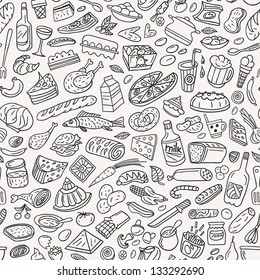 food ,cookery - seamless pattern