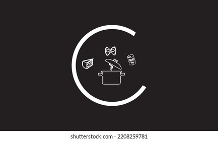 Food cooking restaurant vector icon. Modern vector icon design template