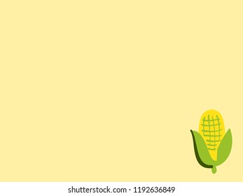 food corn frame background