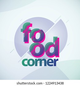Food Corner Logo Vector Template Design Illustration
