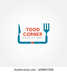 Food Corner Vector Template Design Illustration