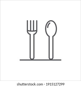 Food court icon outline food court vector icon.