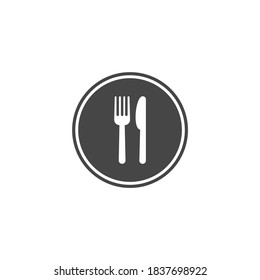 Food Court Icons Black and White Vector Graphic