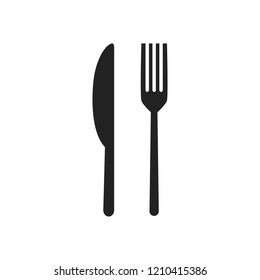 Food court sign. Fork. Vector Illustration