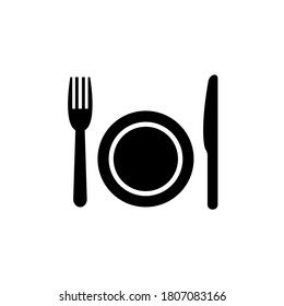 Food courts icon, fast food, logo isolated on white background