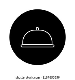 food cover icon  with black background