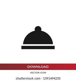 Food cover icon in modern design style for web site and mobile app