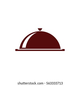 Food cover icon - stock vector illustration design