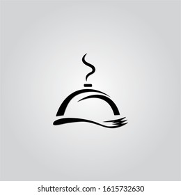 food cover restaurant, fork logo