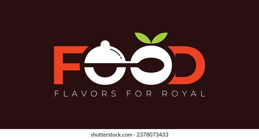 Food creative and unique typography logo | Restaurant logo design | Food design icon