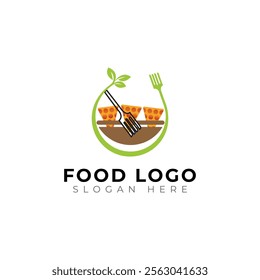 Food Creative vector templates abstract typography colorful logo design