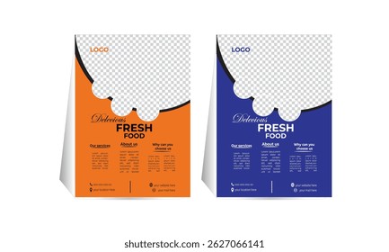 Food culinary menu banner for social media post template. Elegant sale and discount promo backgrounds for digital marketing, Editable social media templates for promotions on the Food menu.